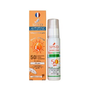 کرم ضد آفتاب SPF50 پوست چرب و جوش دار SPND (بی رنگ)