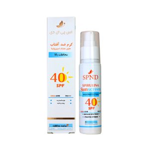 کرم ضد آفتاب SPF40 بی رنگ SPND